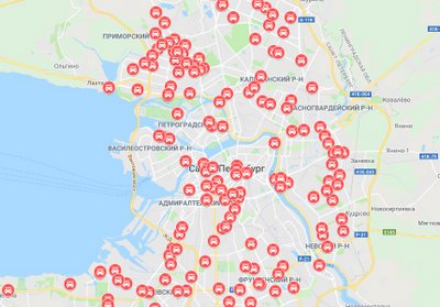 В Петербурге составили карту самых аварийных участков дорог 