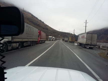 Транскам в Северной Осетии закрыт, Военно-Грузинская дорога открыта с ограничениями для большегрузов