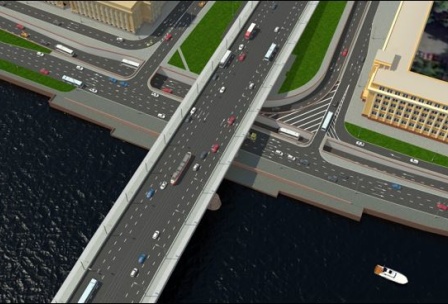 Строительство тоннеля рядом с мостом А. Невского в Петербурге оценивают в 3,5 млрд рублей