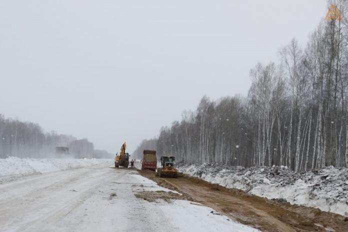 Земполотно на старом участке трассы Р-254 в обход Коченево в Новосибирской области уложат к концу февраля