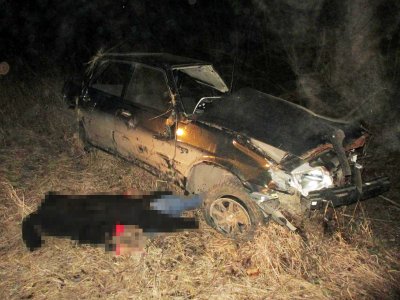 Молодой водитель ВАЗа съехал в кювет с трассы в Тульской области и погиб