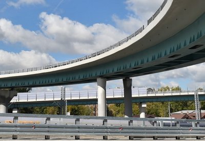 Началась реконструкция развязки МКАД - Волоколамское шоссе в Москве