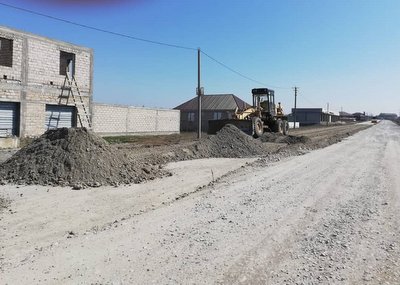 При реконструкции трассы Назрань - Терек в Ингушетии устраивают слои основания