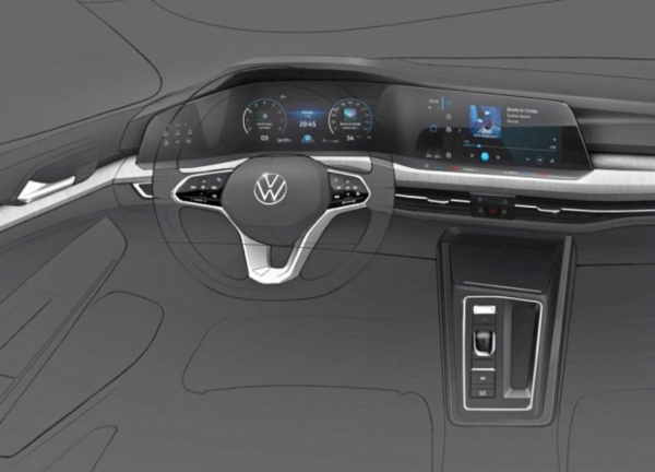 Интерьер нового VW Golf готовит сенсорную революцию