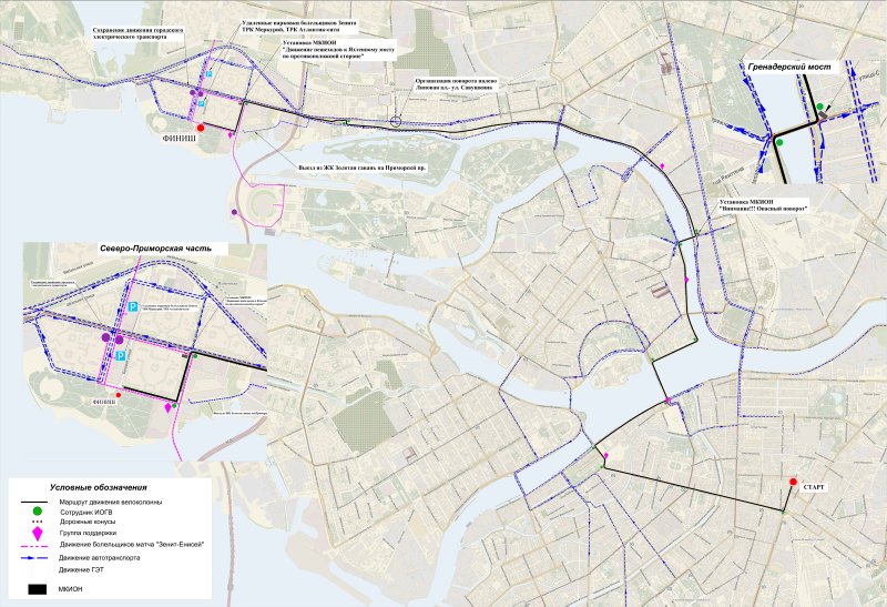 Движение в Петербурге ограничат из-за Большого велопарада 26 мая
