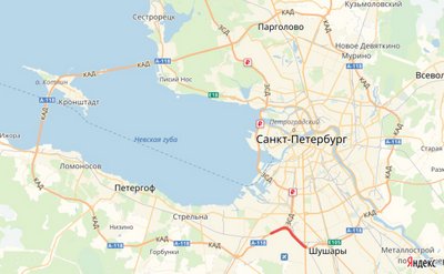 На участке КАД Петербурга между Пулковским шоссе и Таллинским на неделю ограничат движение