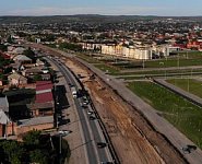 Основание развязки у поворота на Магас на трассе Р-217 в Ингушетии готово на 90%