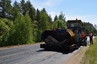Начался ремонт дороги Ершичи - Хиславичи в Смоленской области