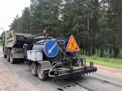 В Балахтинском и Ирбейском районах Красноярского края ремонтируют дороги по БКАД
