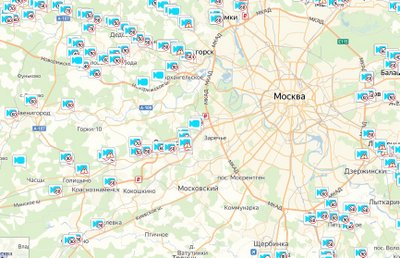 Минтранс Подмосковья опубликовал карту с указанием мест установки камер на дорогах