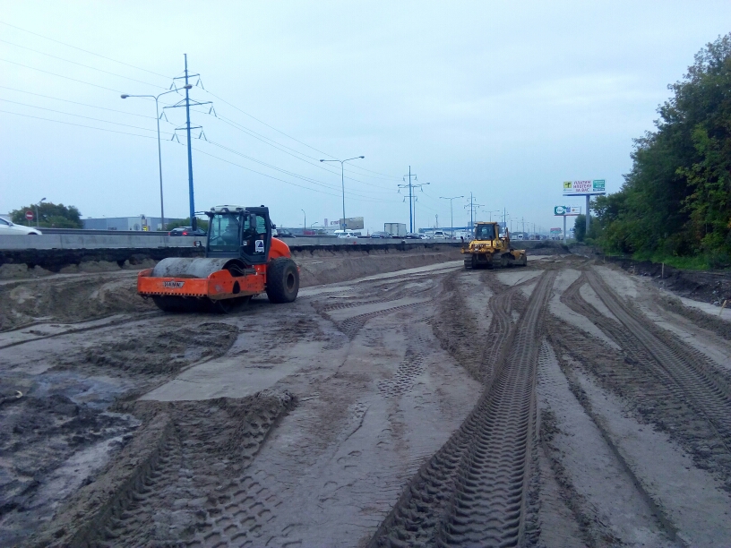 В сентябре дорожники обустроят насыпь при реконструкции трассы М-5 Урал в Подмосковье