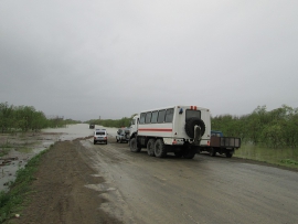 Почти 12 км дорог подтоплено в ЕАО после паводка