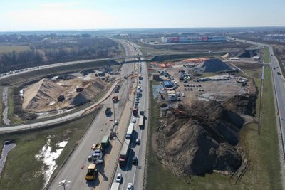 Завершены основные работы по реконструкции участка КАД Петербурга от проспекта Энгельса до развязки с ЗСД