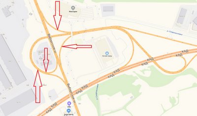 Четыре съезда перекроют на развязке КАД Петербурга с Выборгским шоссе