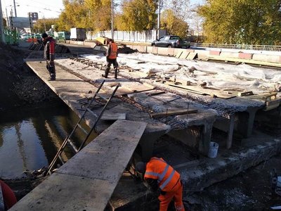Ремонт моста через Бугач в Красноярске завершится 19 ноября