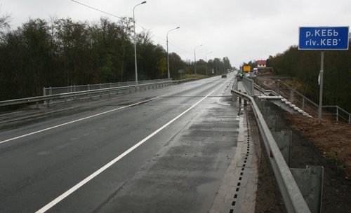 После ремонта введен в эксплуатацию мост через Кебь на трассе Р-23 в Псковской области