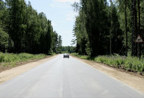 Завершен ремонт проблемного участка дороги в Петушинском районе Владимирской области