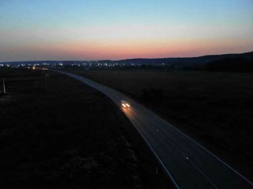Синхронные светящиеся маркеры установили на дороге в Красноярском крае