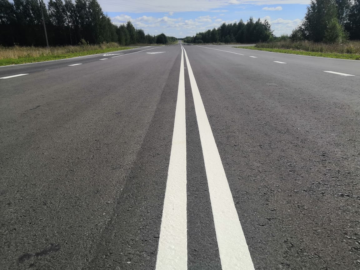 По нацпроекту отремонтировали участок дороги на границе Нижегородской области и Марий Эл