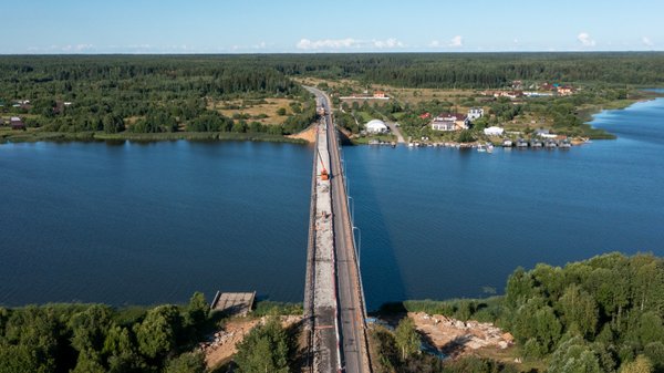 Стартовал ремонт моста через реку Жабня на трассе Р-132 в Тверской области