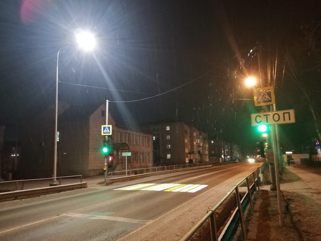 Дополнительное освещение установили на 11 переходах на трассе Р-258 в Иркутской области