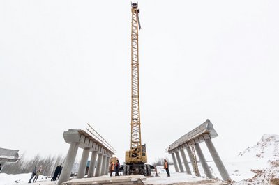 Гдовскую развязку на Северном обходе Пскова построят к концу июня 2019 года