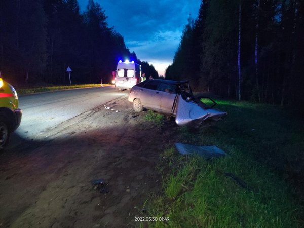 Двое погибли в ночном ДТП на подъезде к Мурыгино в Кировской области