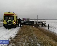 Пассажир автобуса погиб в утреннем ДТП в Ивановской области